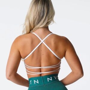 NVGTN White Invincible Sports Bra